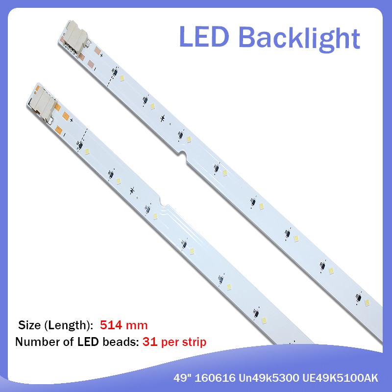 LED Ʈ Ʈ, Ｚ 긣 49 160628 R L ̾Ƹ BN96-4659A 4660A BN95-03721A UE49K5100, 31LED, 515mm,  ŰƮ 2 